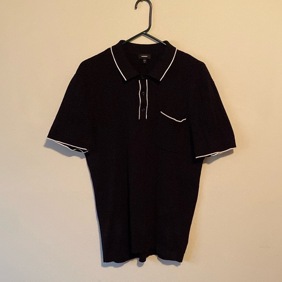 Express Ribbed Knit Polo - Picture 2 of 3